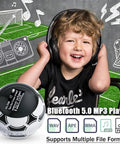 Kid Friendly Soccer Ball MP3 Player With 64GB Storage And Bluetooth 5.0 Built In Speaker FM Radio Recording Pedometer Includes Headphones