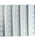 5 Piece DIN Rail Slotted Aluminum Set, 35mm Wide, 7.5mm High, 6 Inch Length, RoHS Compliant, heavy duty rail view
