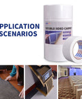 Double Sided Carpet Tape Removable And Residue Free Rug Gripper For Hardwood Floors in various application scenarios