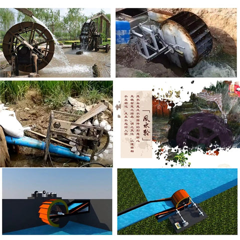 Collage of 5KW Axial Flow Hydro Generator With Three Phase Output For Low Head Water Turbine High Efficiency 400V 9A Power System.