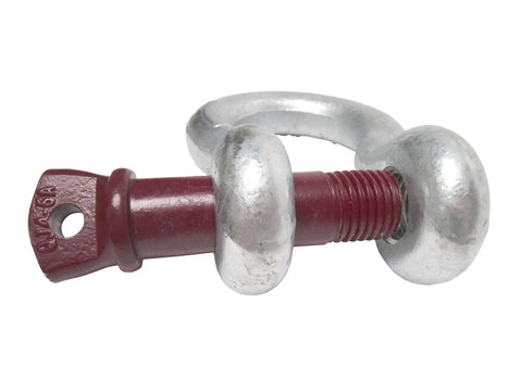 Professional Grade Screw Pin Anchor Shackle featuring a beefy 1-1/4 inch width and 1-3/8 inch pin for rigging and towing.