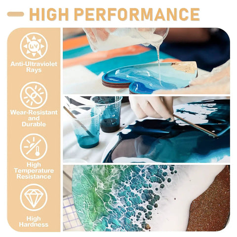 Top Shelf Crystal Clear Epoxy Resin Kit 1.1 Gallon Slick High Gloss Bubble Free Coating For Wood Tables And Creative Projects With Legit Super Durable Finish