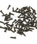 Screws for Antique Brass Iron Seashell Drawer Knobs and Pulls Set, 30 Pieces, part of vintage cabinet hardware collection