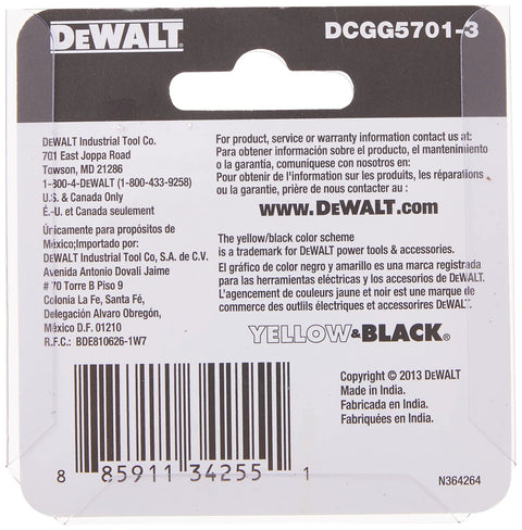 DEWALT grease gun coupler, heavy-duty NPT 1/8-in, 3-pack in packaging with barcode
