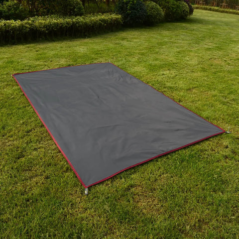 Waterproof Camping Tarp Groundsheet Footprint 51.2 X 83 Inches displayed on a lawn, lightweight portable shelter mat for outdoor adventures.