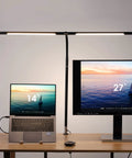 Dope 34.25 Inch Architect Desk Lamp in Black for Home Office, adjustable above laptop and monitor on desk workspace