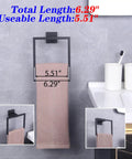 Matte Black Stainless Steel Bath Accessory Set 2 Piece Toilet Paper Holder And Towel Ring SUS304 Rustproof Towel Ring Close-up