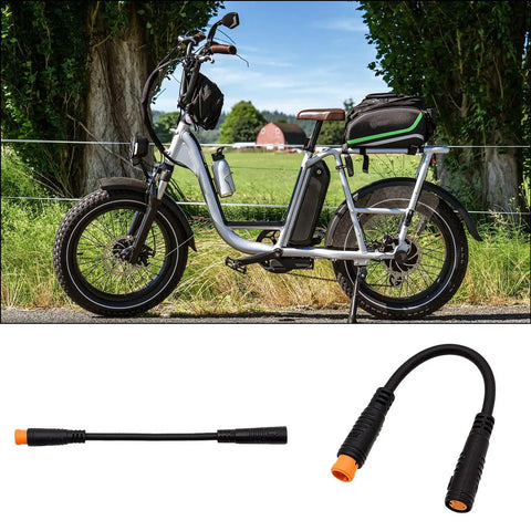 Electric bicycle with 3 Pin E Bike Throttle Connectors Waterproof Sensor Cable Set For Thumb Throttle Gear Sensor And Brake Levers Twist