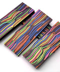 Colorful Knife Handle Slabs Pair For DIY Knife Making Colorful Scales Grips Pearl Resin Polymer Blanks For Crafting Knives 5.1x1.77x0.23in