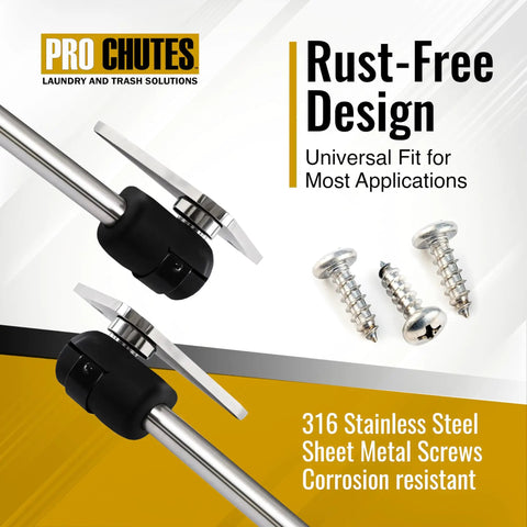 Beefy Heavy Duty 10mm Ball Stud Mounting Bracket For Gas Struts shown with stainless screw set
