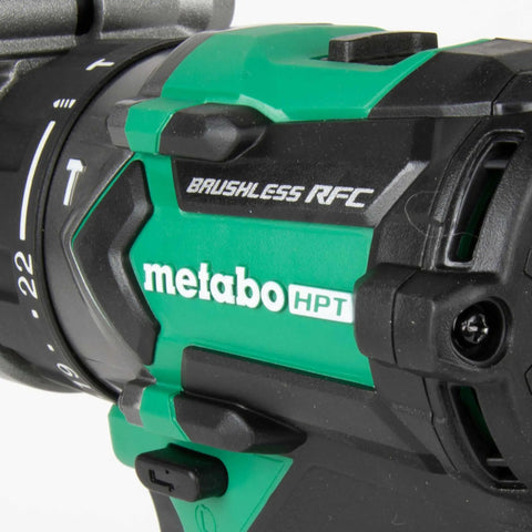 Close-up of the 18V MultiVolt Cordless One Half Inch Hammer Drill Tool Only No Battery Reactive Force Control green body