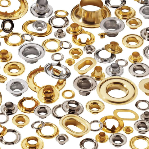 Nickel Plated Sheet Metal Grommet And Washer Set 1,440 Pieces Heavy Duty Durable And Reliable For Metalworking