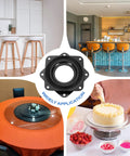 Set Of 4 Bar Stool Swivel Replacement Plates For 360 Degree Spin, Square Ball Bearing Seat Swivel Base, black, application examples