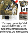 BioVal Outdoor Pro Series 6mm Airsoft BBs 0.40g 500 Rounds White Premium Sniper Bottle Packaging and Variations