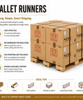 Heavy-Duty Solid Wood Pallet For Warehouse Storage And Shipping Platform supporting cardboard boxes