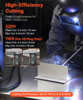 Welder using 5 In 1 Plasma Cutter Welder Combo For Home Shop With Cut TIG Gas MIG Flux MIG And MMA 50A Plasma Cutting And 200A