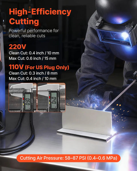Welder using 5 In 1 Plasma Cutter Welder Combo For Home Shop With Cut TIG Gas MIG Flux MIG And MMA 50A Plasma Cutting And 200A