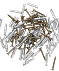 Heavy Duty Drywall Anchors And Screws Kit with rust-proof steel expansion anchors for secure wall mounts, 40 sets including random color.