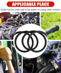 Collage showing Three Eighth Inch ID Fuel Line Hose Ten Feet NBR Rubber Push Lock Truck Grade High Pressure 300 PSI in use