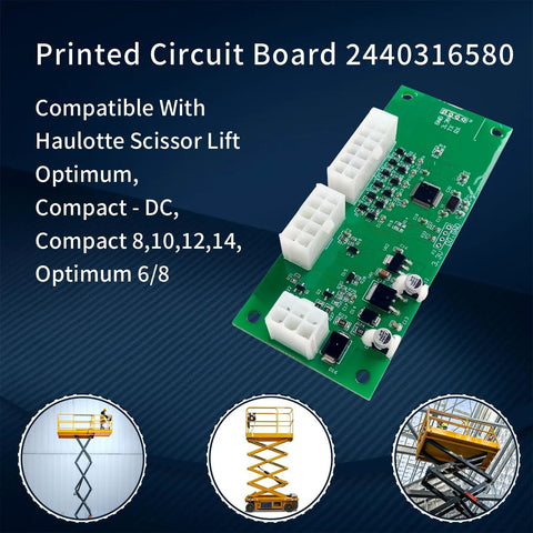 Premium Industrial Grade Replacement Control Circuit Board 2440316580 Bolt On Ready For Haulotte Scissor Lift Compact 8 10 12 14 Optimum 6 8 Aerial Machinery Parts