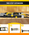 Upgraded 3-In-1 Folding Hand Truck Dolly For Home Office And Warehouse Converting From Two-Wheel Stair Climber To Four-Wheel Platform Cart Heavy Duty 600 Lb Capacity With Solid Wheels And Straps Orange folded flat for storage