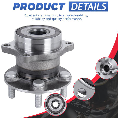 Rear Wheel Hub Bearing Assembly 512401 OE Replacement Compatible With Subaru Legacy 2010 To 2014 Outback 2010 To 2014 product details view