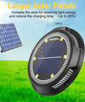 8 Pack Solar Ground Lights IP65 Waterproof LED In Ground Lights with larger panels for Pathway Yard Garden use