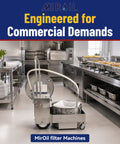 Built Tough Reusable Deep Fryer Filter Bag Slays Heavy Grease And Fine Crumbs Smooth Sixty Quart Operation in commercial kitchen.