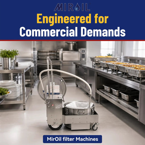 Built Tough Reusable Deep Fryer Filter Bag Slays Heavy Grease And Fine Crumbs Smooth Sixty Quart Operation in commercial kitchen.