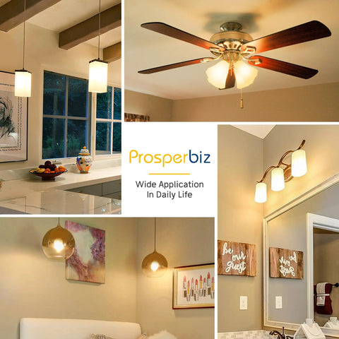 Dimmable E12 LED Bulbs A15 Globe Shape 6W Actual 60W Equivalent Warm White 3000K For Ceiling Fan Lights Candelabra Base