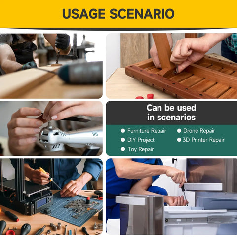 Usage scenarios for Top Shelf 3/8 16 X 2 1/2 Button Head Socket Cap Bolts, 10 Pack in furniture and drone repair.