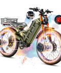 2025 Romeo Pro II Badass 4000 Watt Dual Motor Electric Bike For Adults Packing 52 Volt 70 Amp Hour Battery with fat tires