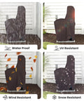 Heavy Duty 1000D Water Softener Tank Cover Outdoor Insulated Weatherproof Tear Resistant Filter Housing Shell With Grip Handle Secure Zippers Ventilated Coffee Fits 64x40x16 protecting from rain, UV, wind, and snow.