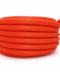 Rig Work Approved One Inch Orange Flexible Electrical Ent Conduit Dead Solid Non Metal Wire Sheath Heavy Duty Build rolled up.