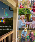 Solar Disco Ball Garden Light With Color Changing LEDs For Outdoor Patio Decor hanging as a unique gift in garden settings.