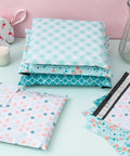 Thick Self Adhesive Poly Mailers 10 By 13 Inches 40 Pack with Flower Design and Spring Dot Plaid Pattern for Small Business Shipping