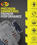 Remanufactured 12V 55 Amp Marine Alternator For Mercury Outboard 150 HP 2012 On with CW Rotation and features list
