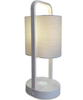 Dope Modern Vertical Lamp With Qi Wireless Charger And Emergency Battery Backup For Home And Office Night Light USB Charging
