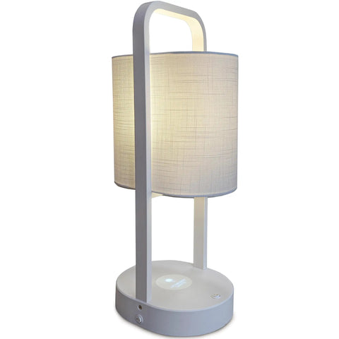 Dope Modern Vertical Lamp With Qi Wireless Charger And Emergency Battery Backup For Home And Office Night Light USB Charging