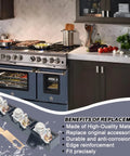 Terminal Block Kit Replacement For Stoves, Ranges, Cooktops, And Ovens Model 5303935271 silver terminal block with mounting screws