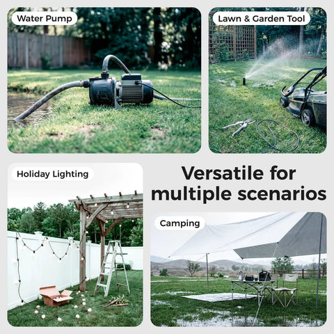 Badass Heavy Duty Outdoor Electrical Box With IP54 Weatherproof Rating And A Hella Tough Rubber Gasket Seal To Keep Wire Connections Safe And Dry In Rain Snow Or Dust Green used in various outdoor scenarios.