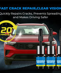 Windshield Crack Repair Kit Three Bottles Nano Quick Fix Glass Repair Liquid For Cracks Chips Bullseye Star Shaped Scratches