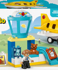 First Airport Playset For Toddlers And Preschoolers With Airplane And Airship Mini Airport Runway Educational Pretend Play Set