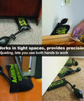 Three Piece AirShim Inflatable Pry Bar Set With AirShim AirShim Pro XL And AirShim Slim in use for precise lifting in tight spaces