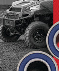 Wheel Bearing Kit 25-1378 For Honda Replacement Heavy-Duty Double Sealed Bearings next to a muddy terrain vehicle
