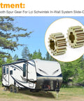 Two Pack 16 Tooth Spur Gear Replacement For Schwintek In Wall Slide Out Torque Shaft Motor RV Camper Motorhome 238893 Compatible