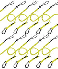 Beefy Tool Lanyard With Buckle Clip Bungee Cord And Heavy Duty Screw Locking Connector For Fall Protection 10 Pack