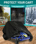 Go Kart Cover Universal Fit For 2 Seater Go Karts 67 X 45 X 4 Inches Weatherproof Waterproof Windproof Outdoor Storage Protects