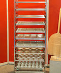 Beefy 4 Inch By 1.5 Inch Heavy Duty Oven Rack Casters Set Of 4 With 2800 Lbs Capacity on industrial steel bakery rack