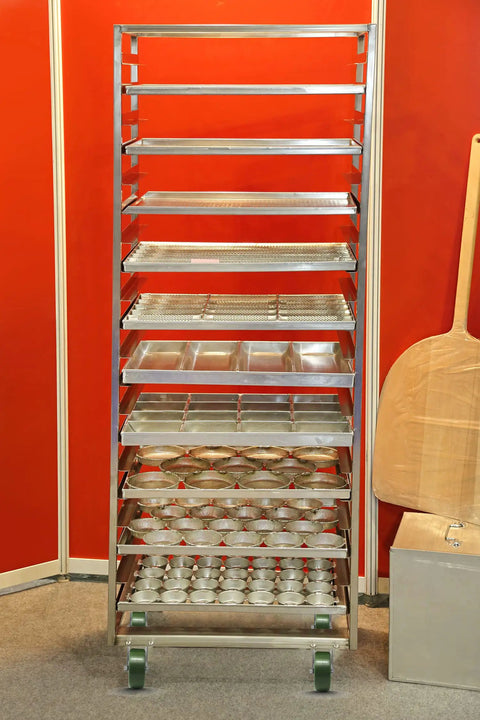 Beefy 4 Inch By 1.5 Inch Heavy Duty Oven Rack Casters Set Of 4 With 2800 Lbs Capacity on industrial steel bakery rack